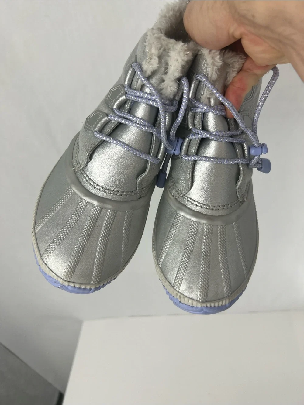 Sorel x Disney Frozen Silver Waterproof Winter Boots with Fleece Lining